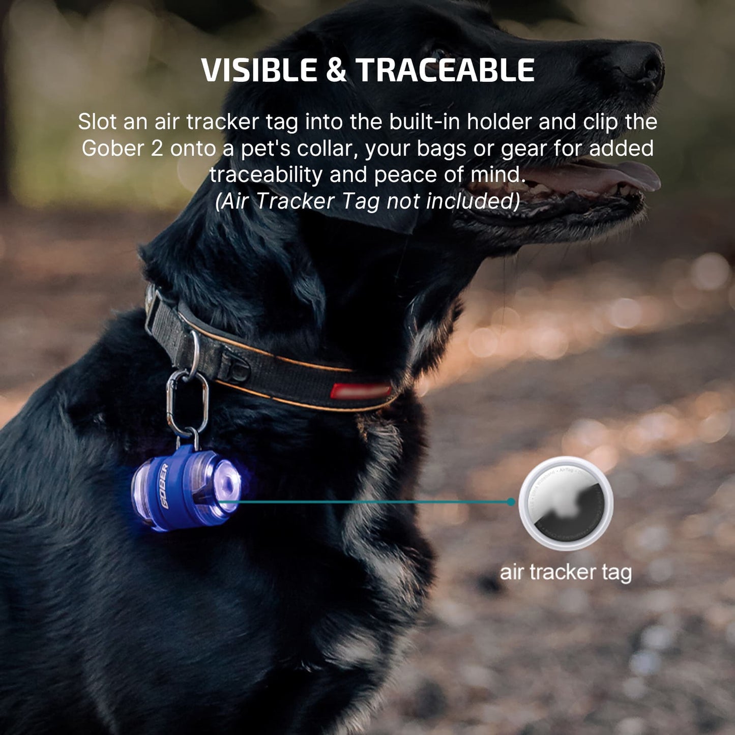Gober 2 Dog Light – RGBW Rechargeable Tracking Light