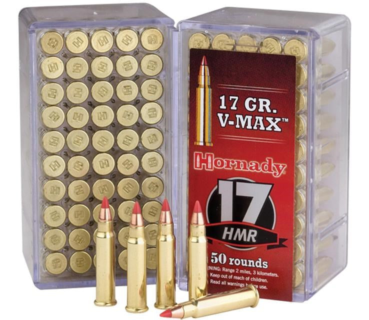 Hornady 17 HMR 17 grain V-Max Varmint Express Ammo 50 rd