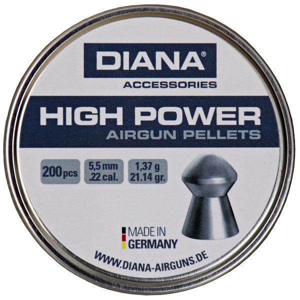 DIANA HIGH POWER 22 AIR PELLETS 200 PK