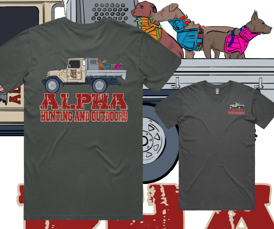 Alpha Hunting and Outdoors 45 Series and Dogs T-Shirt