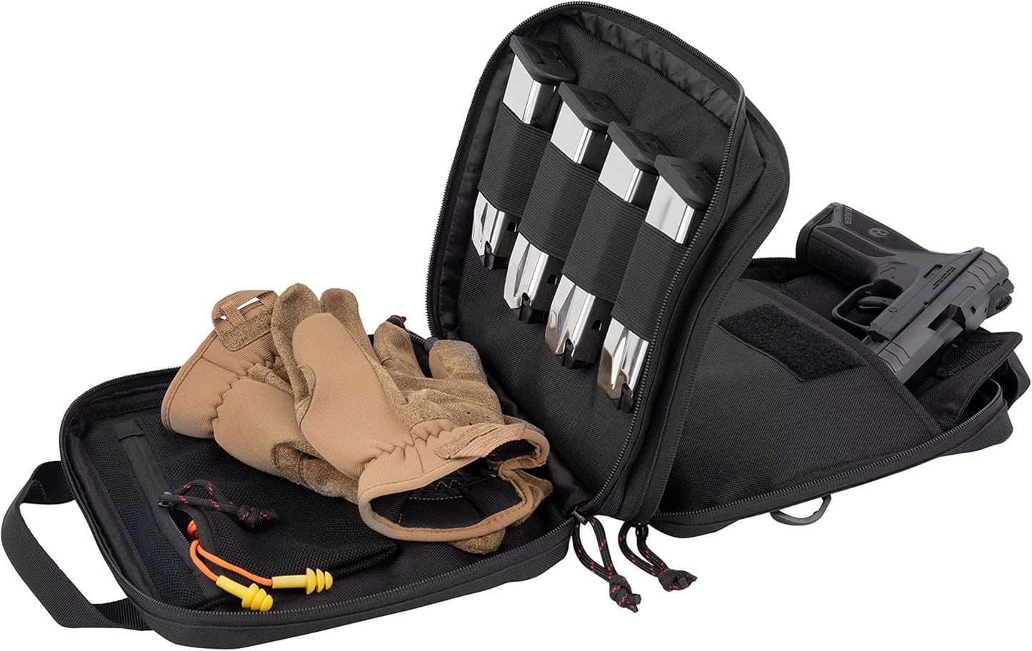 ALLEN TAC SIX CREW TACTICAL PISTOL CASE BLACK 10"X8"
