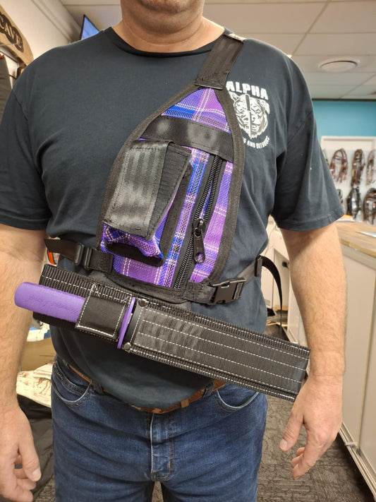 Single Tracker/UHF holder Mesh with Knife sheath