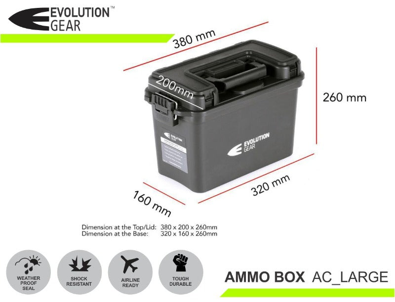 BLACK Large Ammo Box