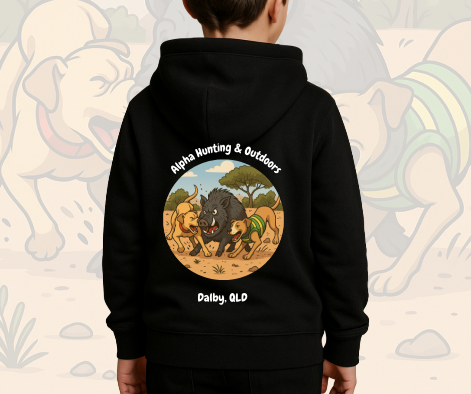 Kids Pig Dog hunting