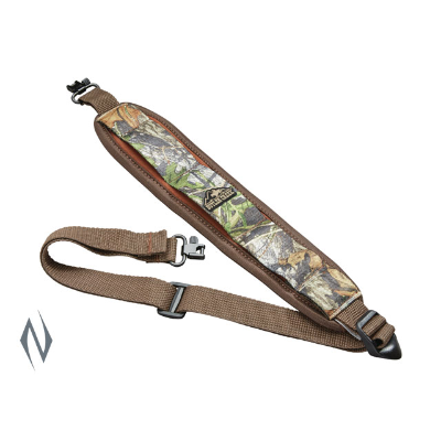 BUTLER CREEK COMFORT STRETCH RIFLE MOOB SLING Mossy Oak + SWIVELS