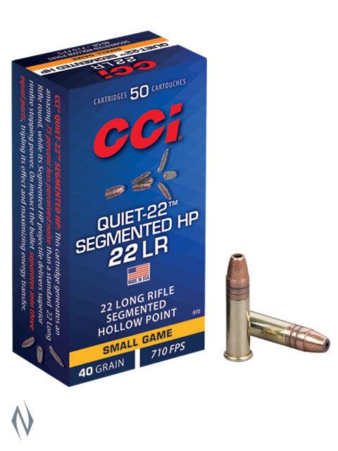 CCI 22LR QUIET 40GR SEGMENTED HP 710FPS