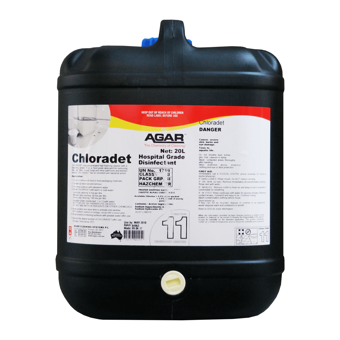 Tray Cleaning Chloradet