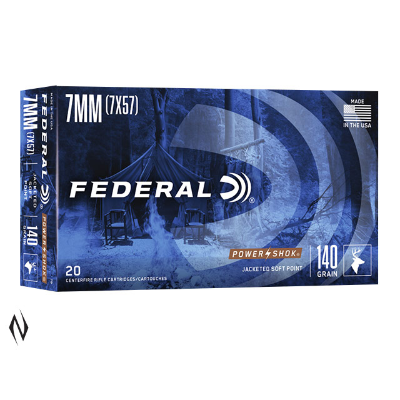 FEDERAL 7MM MAUSER 140GR SP POWER-SHOK (20)