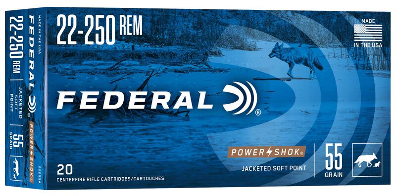 Power-Shok Rifle 22-250 Rem 55 Grain (20)