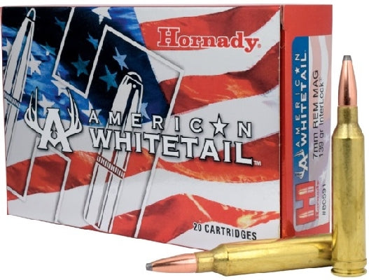Hornady 7mm Rem Mag 139 grain SP American Whitetail Ammo 20 rd