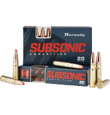 Hornady 300 Blackout 190 grain SUB-X Subsonic Ammo 20 rd