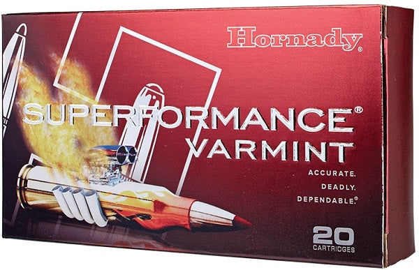 Hornady 204 Ruger 40 grain V-Max Superformance ammo 20 rd