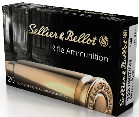 Sellier & Bellot 303 British 150 grain SP Ammo 20 rd