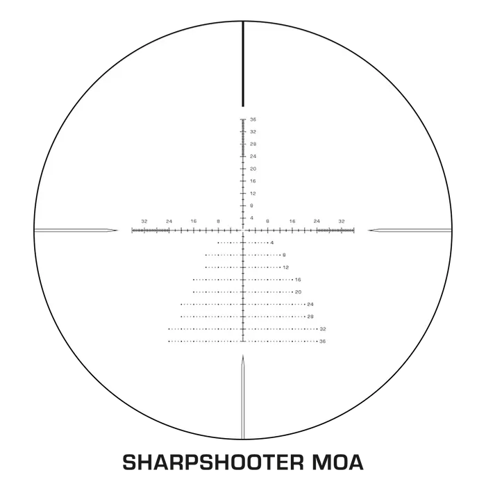 Patriot Tactical 6-24x50 FFP MOA,30mm Tube Riflescope