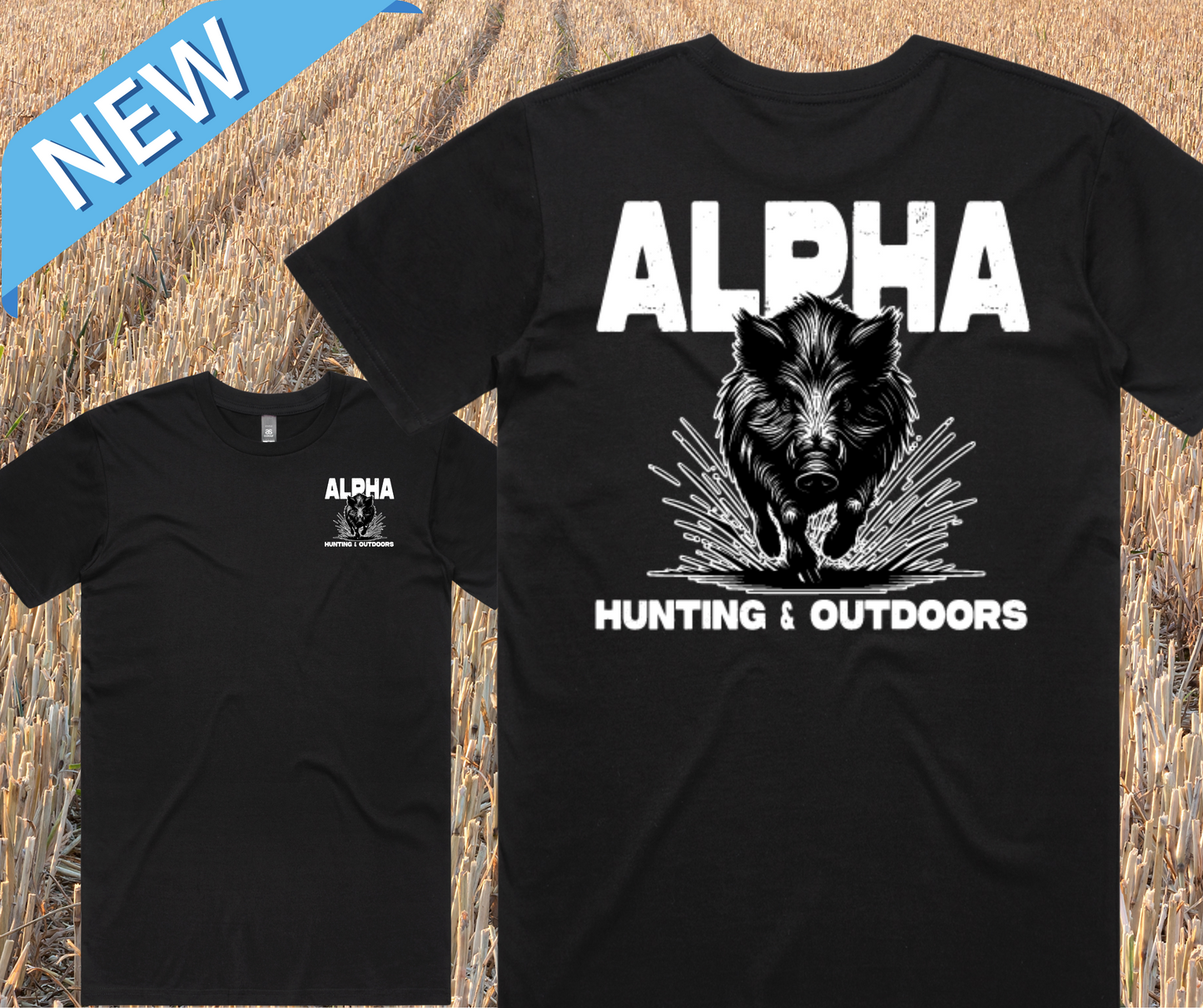 Alpha Hunting T-shirt - Running Boar