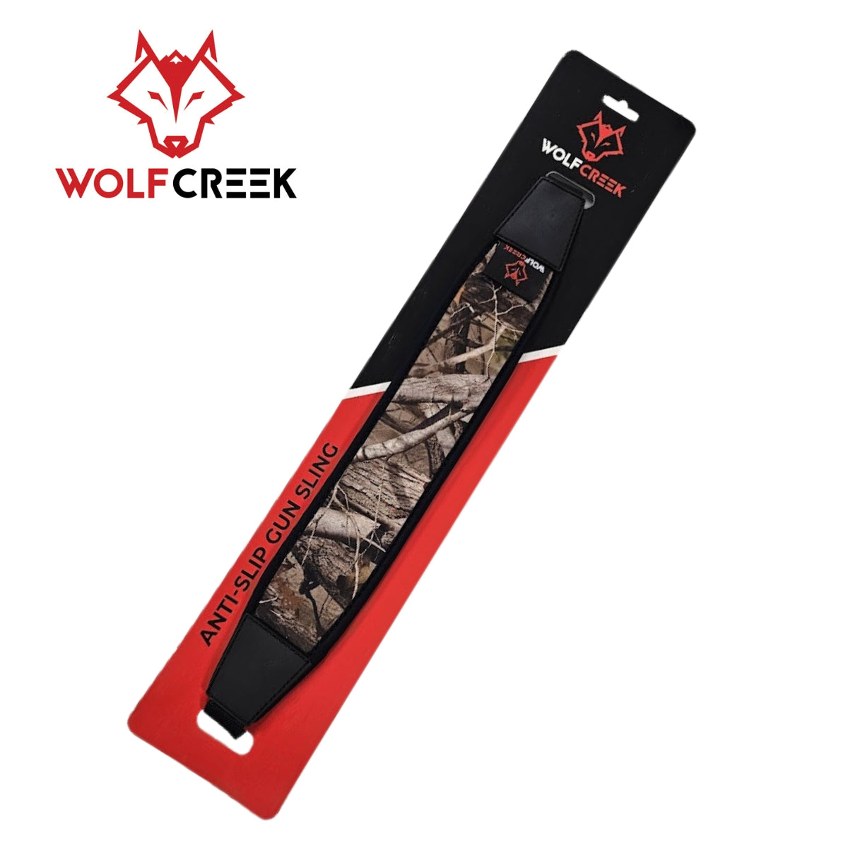 Wolf Creek Anti-Slip Camo Gun Sling w Swivels