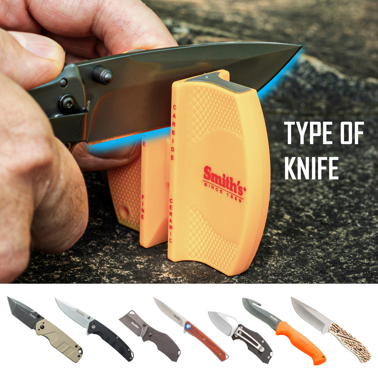 SMITHS TWO-STEP Knife Sharpener