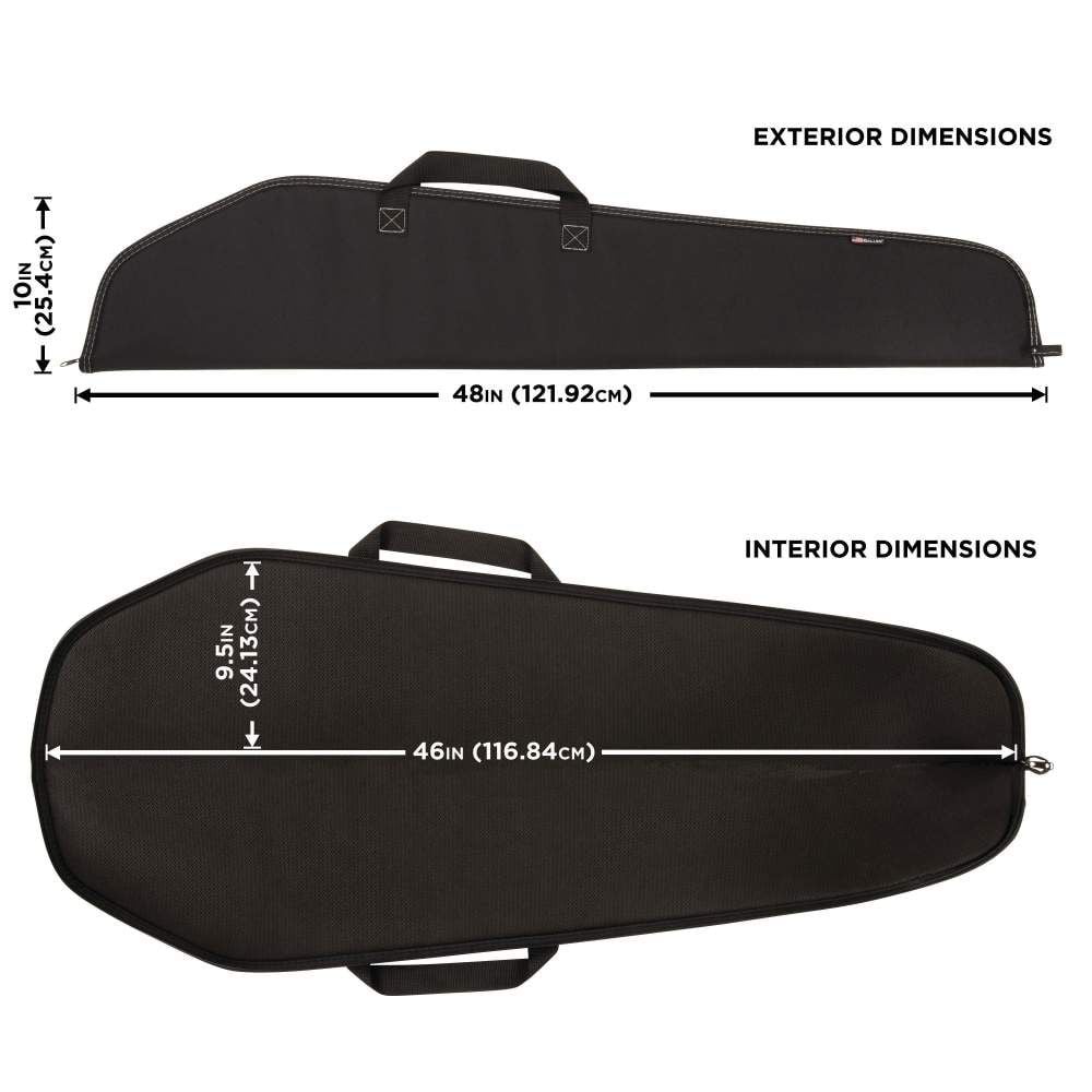 Allen Company Durango Rifle Case - 46-Inch Soft Gun Bag - Hunting and Shooting Accessories - Black