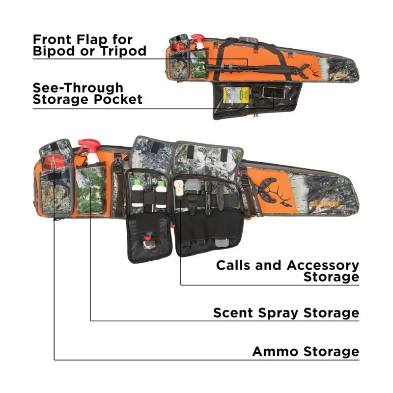 Gear Fit Pursuit Bull Stalker 48" Rifle Case, Mossy Oak Mountain Country Camo