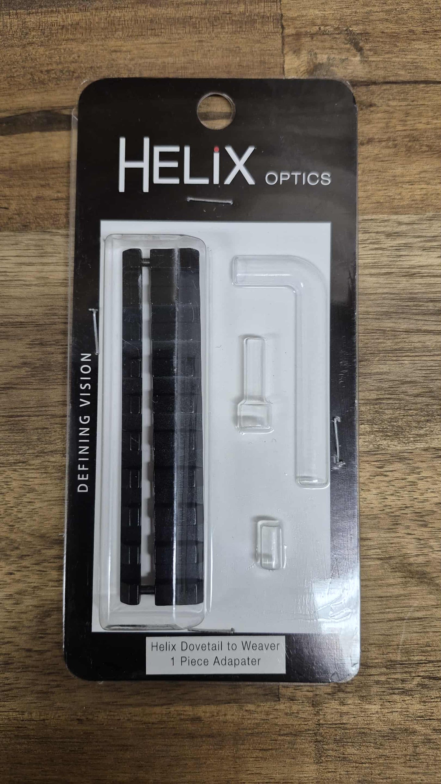 Helix Optics dovetail to Weaver 1 piece adapter