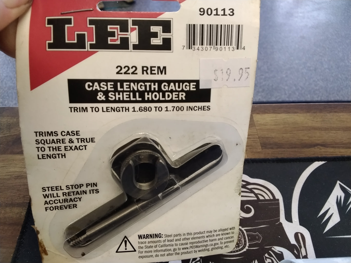 Lee 222 Rem Case Length Guage & Shell Holder