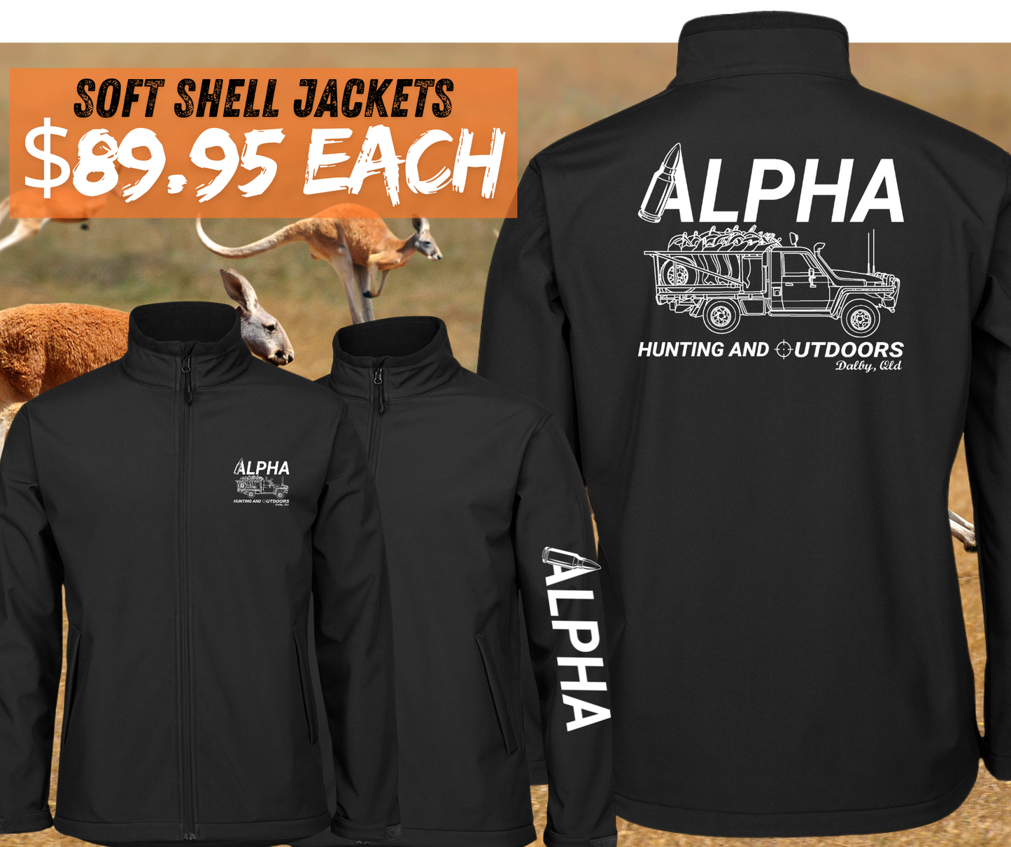 Alpha Hunting & Outdoors Soft Shell Jacket – Roo Shooter Design