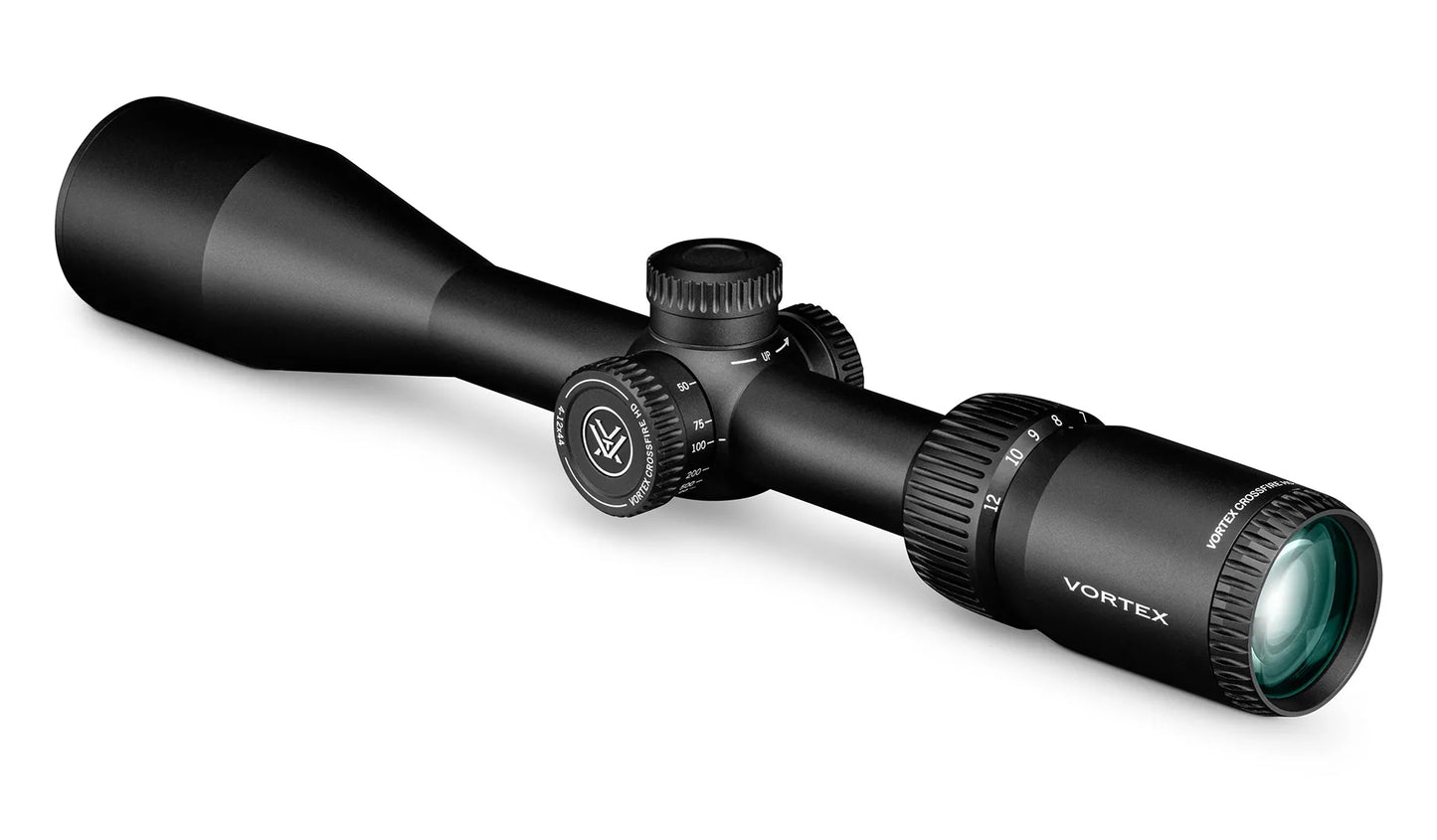 Crossfire® HD 4-12x44 Dead-Hold® BDC (MOA) Reticle | 1" Tube