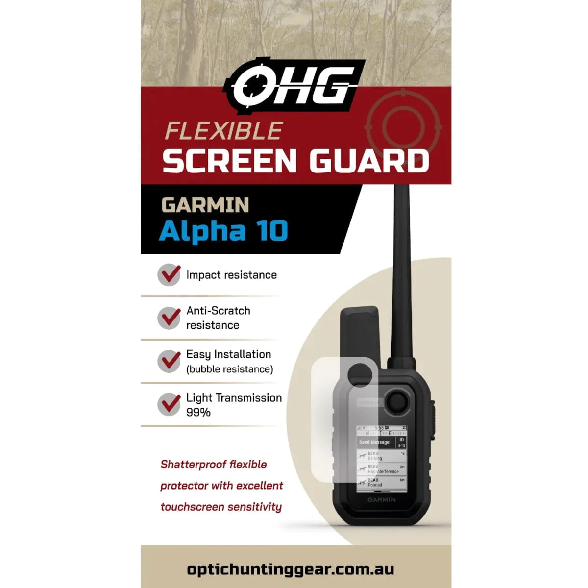 Garmin Alpha 10 Handheld Iron Screen Protector