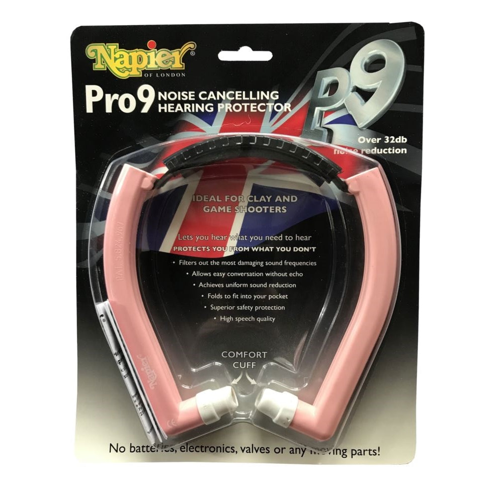 Napier Pro9 Noise Cancelling Hearing Protection - Pink