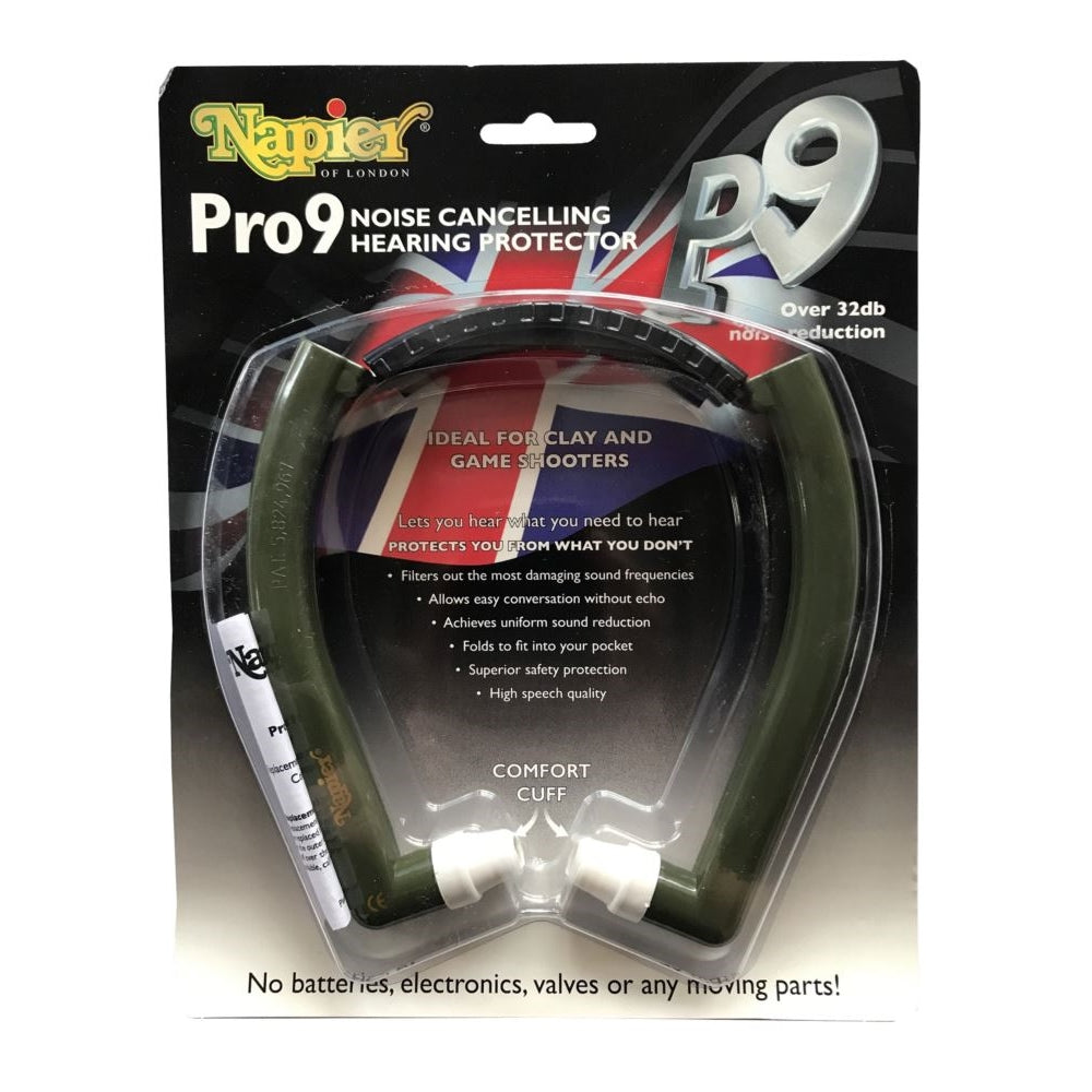 Napier Pro9 Noise Cancelling Hearing Protection - Green