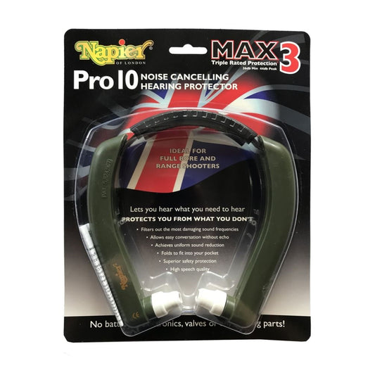 Napier Pro10 Noise Cancelling Hearing Protection - Green