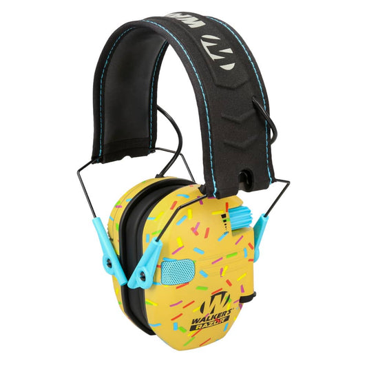 Razor Slim Electronic Ear Muffs Gold Sprinkle