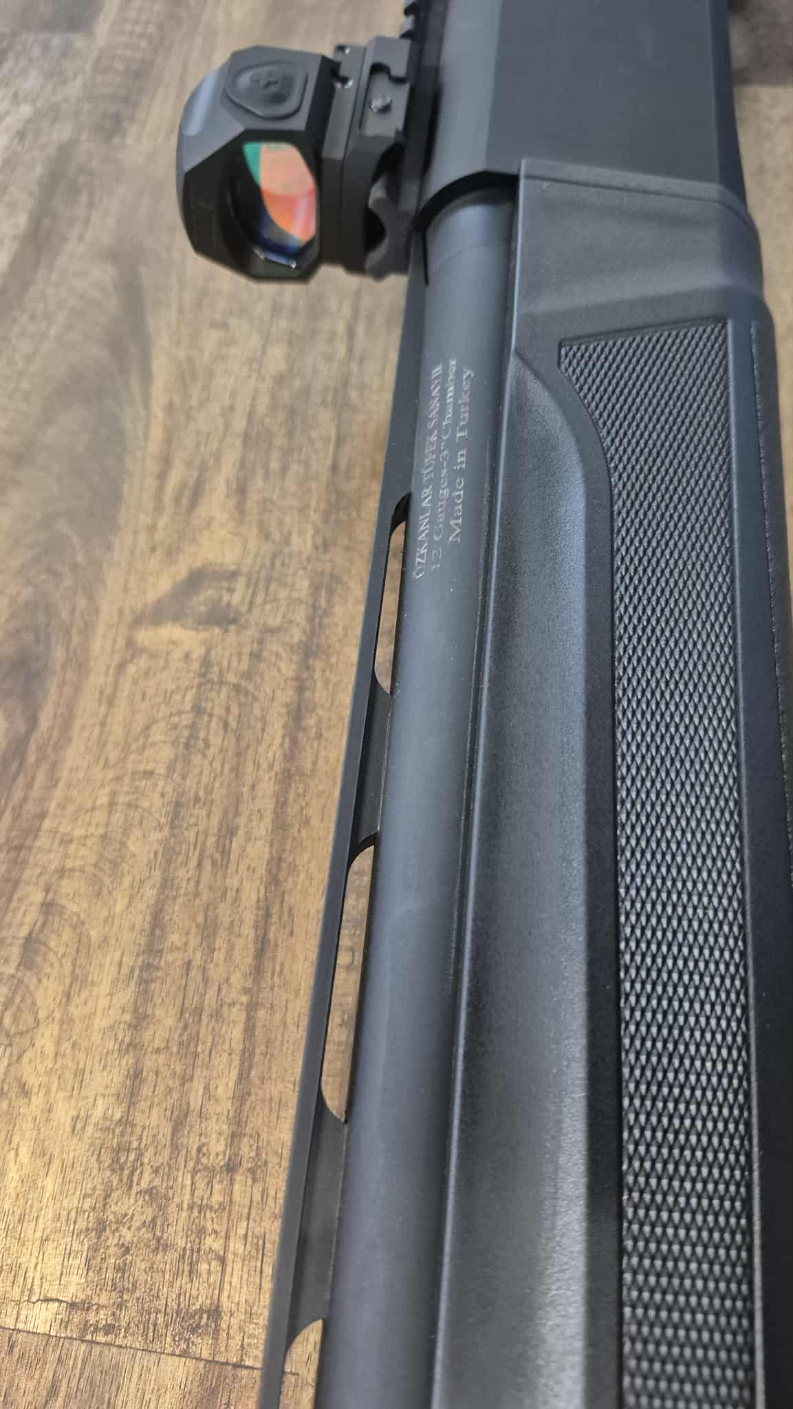 BUSHMEISTER BA-X12 12GA + ZERO TECH RED DOT AND PIC RAIL.