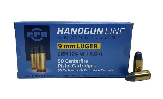 PPU 9mm Luger 124gr LRN