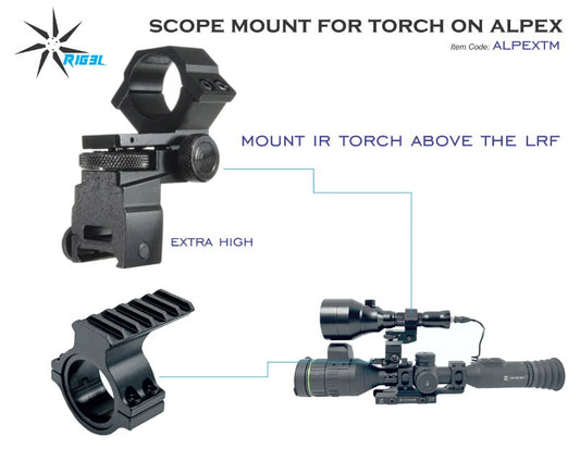 Torch Mount for Alpex Scope Extra High  RALPEXTM