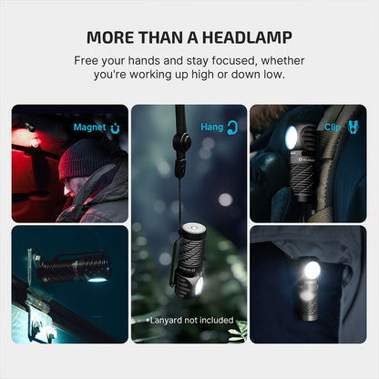 Olight Perun 3 Mini 1250 lumens Rechargeable Head Torch with White and Red Light