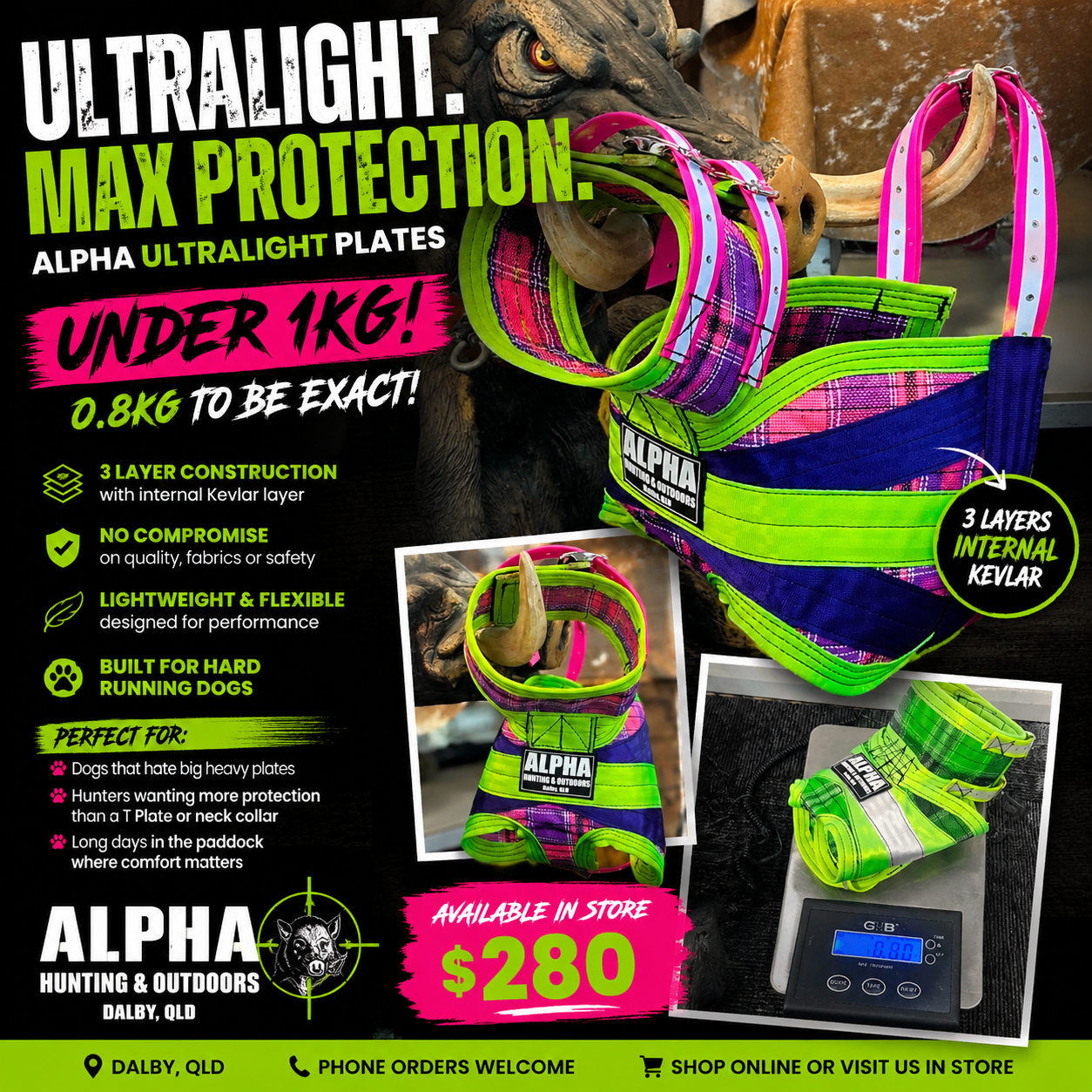 Alpha Ultra - Ultralight Hunting Plates – Kevlar Option