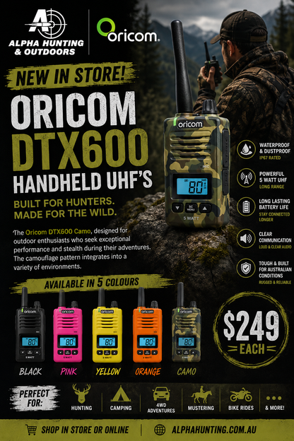 Oricom DTX600 5 Watt Handheld UHF Radio