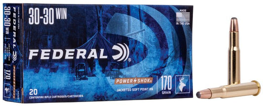 Power-Shok Rifle, 30-30 Win, 170 Grain, Jacketed Soft Point, 2200 fps