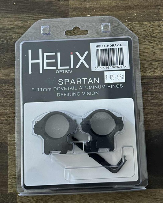Helix Spartan 9-11mm Dovetail aluminium rings Low