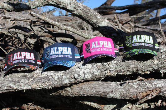 Alpha Trucker Caps – Signature  Camo Collection