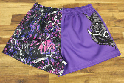 Camo Desing Half Hog Footy Shorts