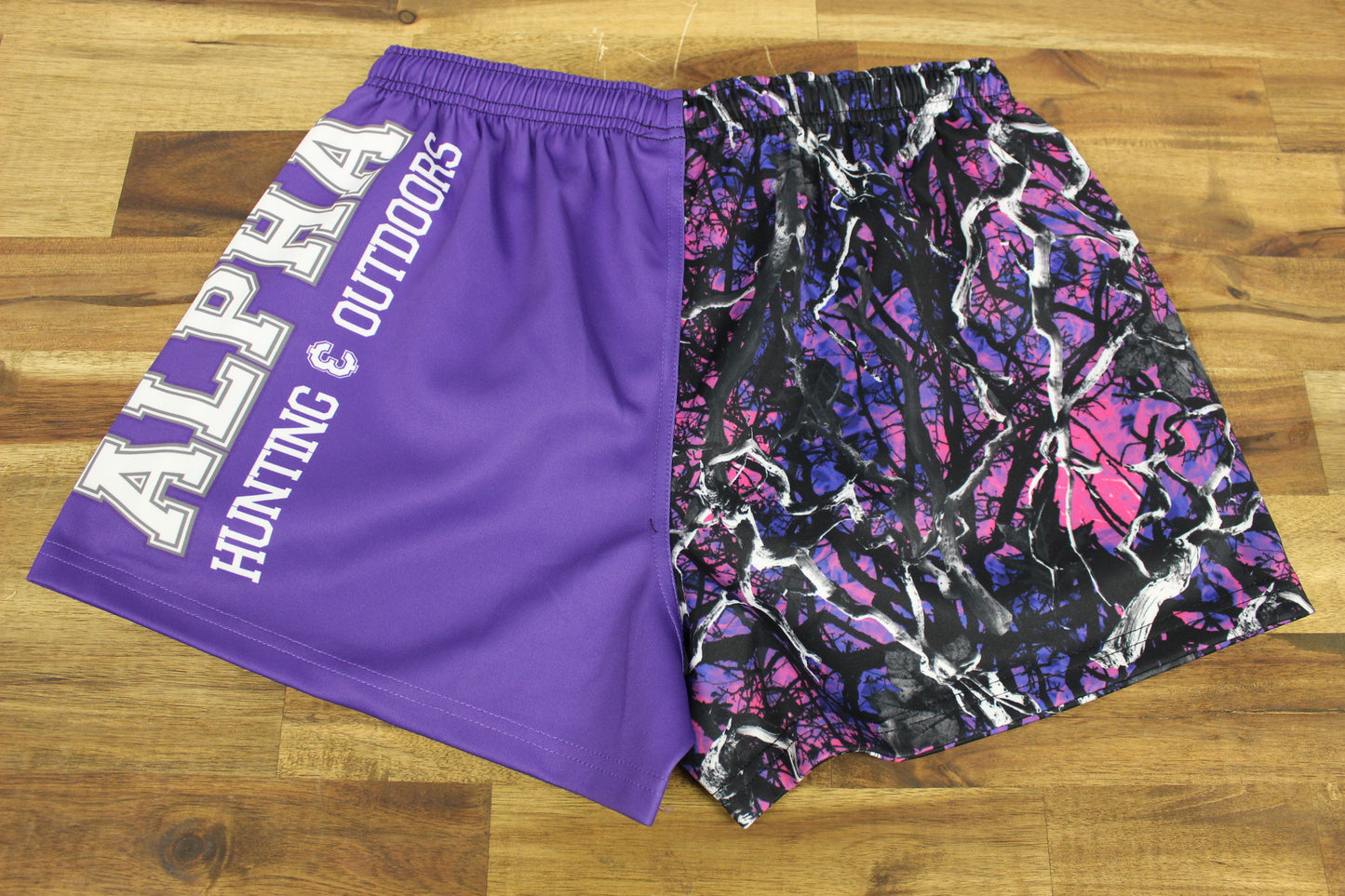 Camo Desing Half Hog Footy Shorts
