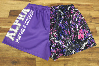 Camo Desing Half Hog Footy Shorts