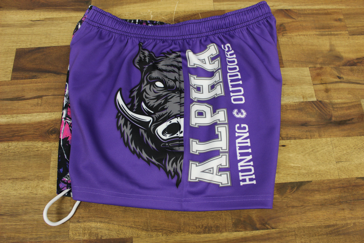 Camo Desing Half Hog Footy Shorts