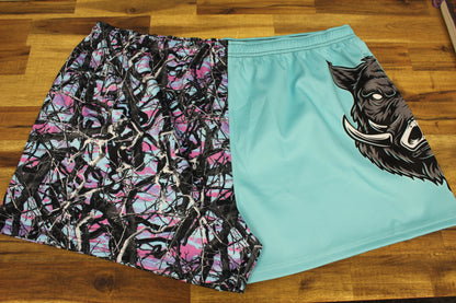 Camo Desing Half Hog Footy Shorts