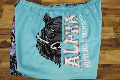 Camo Desing Half Hog Footy Shorts