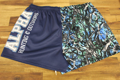 Camo Desing Half Hog Footy Shorts