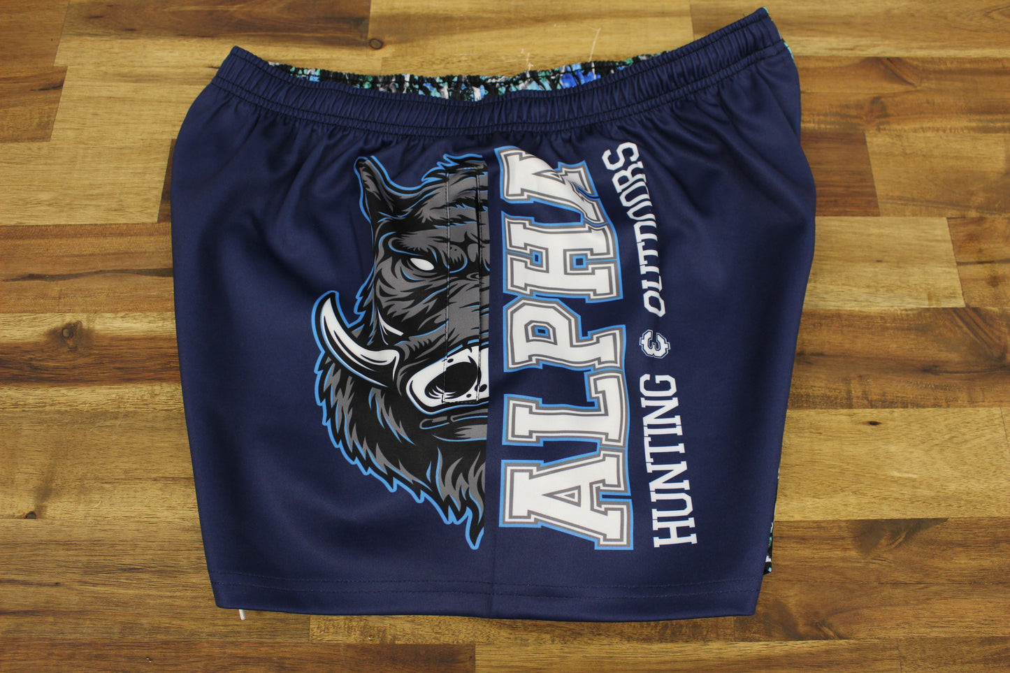 Camo Desing Half Hog Footy Shorts