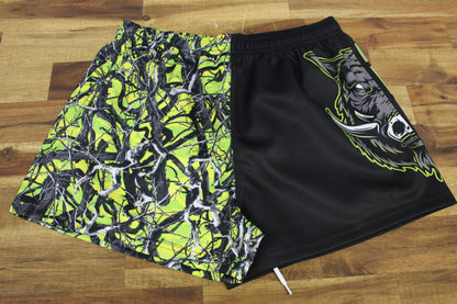 Camo Desing Half Hog Footy Shorts